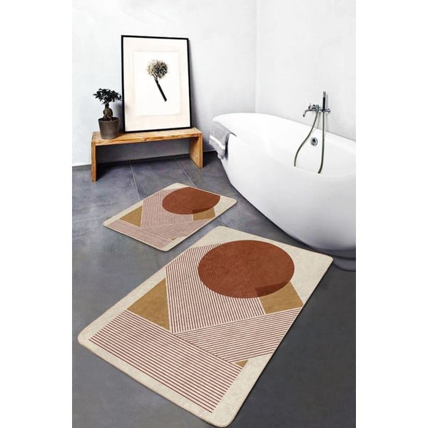 Iš velveto vonios kilimėliai 2 vnt. 60x100 cm – Mila Home-image-1