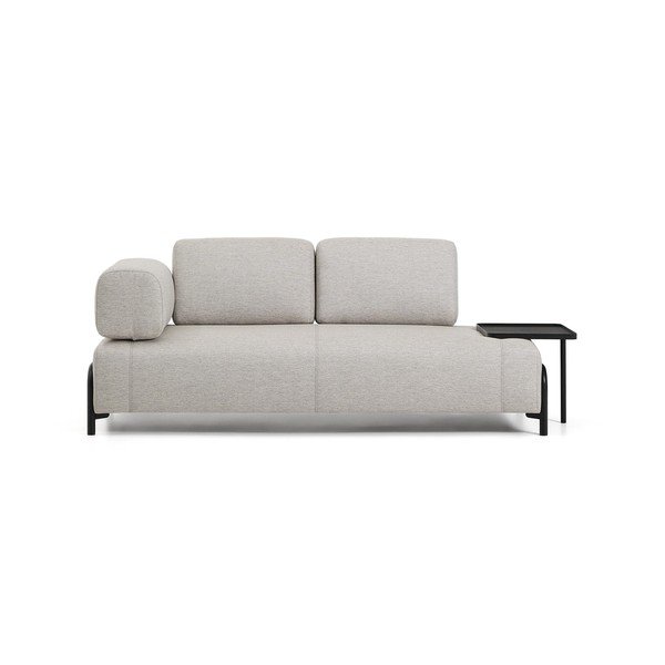Pilkai smėlinės spalvos sofa 220 cm Compo – Kave Home