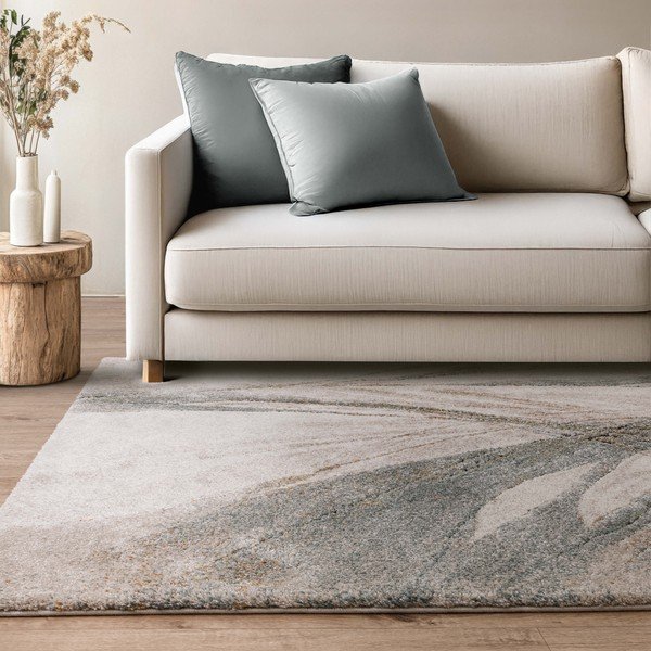 Mėlynos spalvos/kreminės spalvos kilimas 80x150 cm Mirage Illusion – Asiatic Carpets-image-1