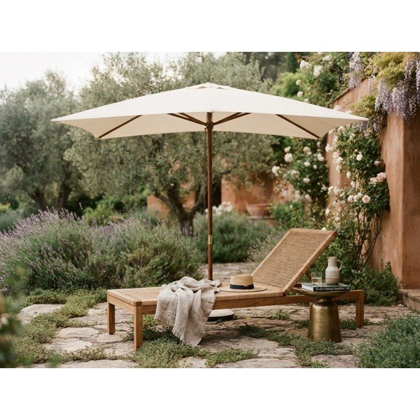 Smėlio spalvos skėtis nuo saulės 200x300 cm Syros – Bizzotto-image-1