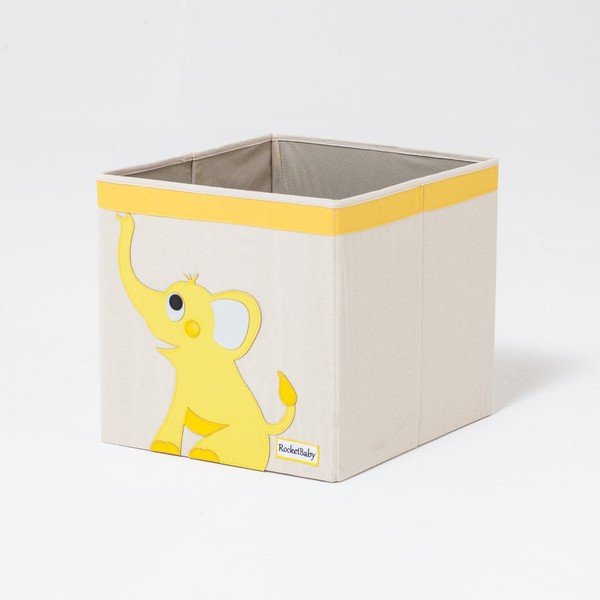 Medžiaginė vaikiška saugojimo dėžė Robby the Elephant - Rocket Baby-image-4
