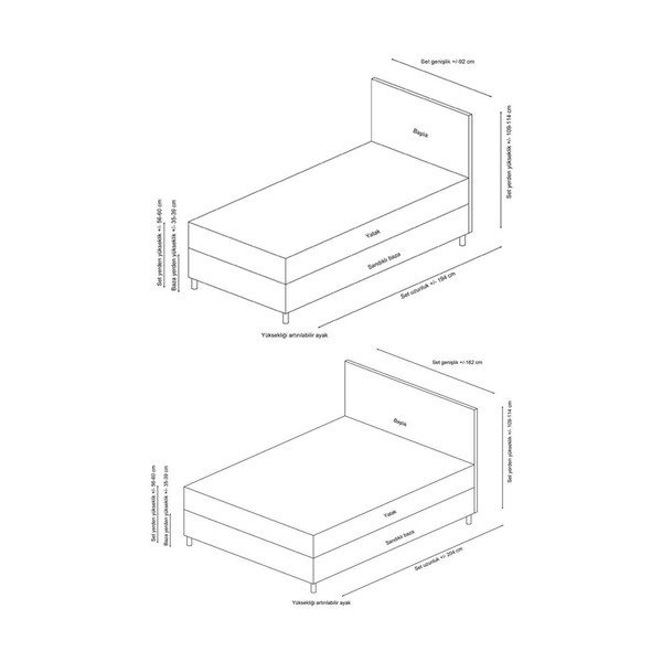 Viengulė lova antracito spalvos audiniu dengta su sandėliavimo vieta su lovos grotelėmis 120x200 cm Vitalia – Kalune Design-image-3