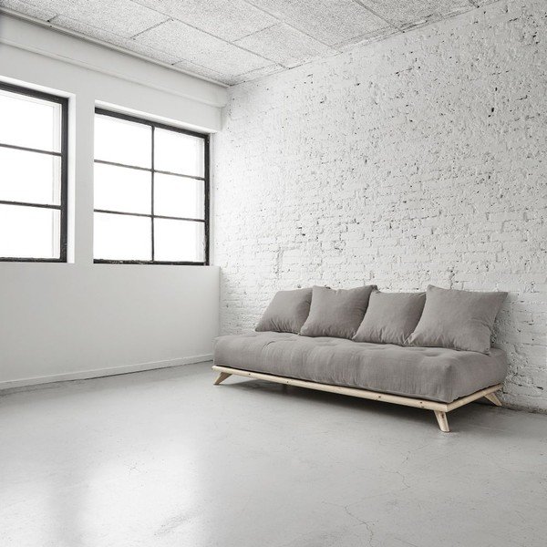Sofa "Senza Natural/Granite Grey-image-1