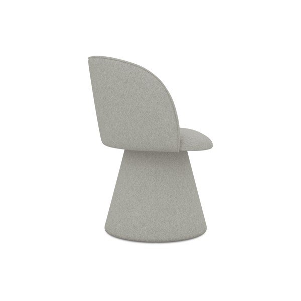 Šviesiai pilkos spalvos iš audinio valgomojo kėdė Maia – Makamii-image-3