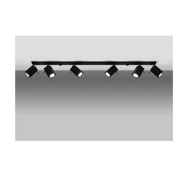 Juodas lubinis šviestuvas Sollux Toscana 6L-image-1