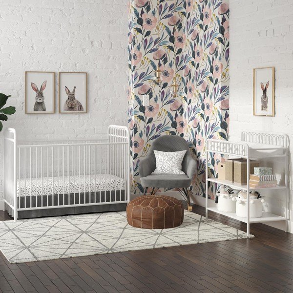 Iš metalo vaikiška lovelė baltos spalvos 70x140 cm Monarch Hill – Støraa-image-1