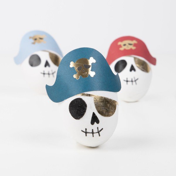 Aksesuarai vakarėliams 3 vnt. Pirate Skulls Surprise Balls – Meri Meri-image-4