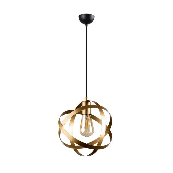 Aukso spalvos metalinis pakabinamas šviestuvas Lama - Squid Lighting-image-2