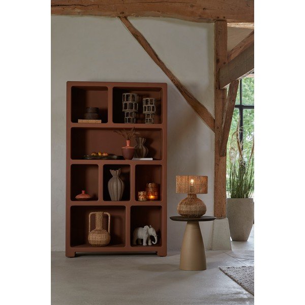 Terakotos spalvos pastatoma lentyna 110x190x35 cm Nahua – Light & Living-image-1
