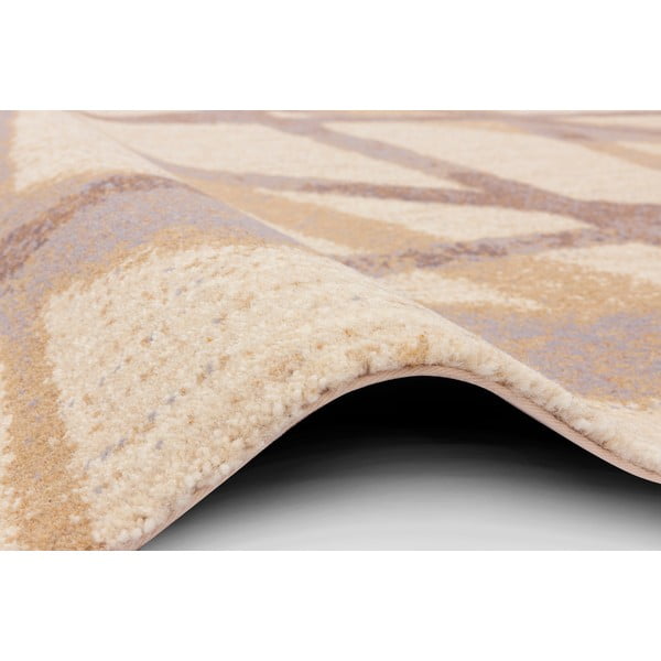 Kilimas iš vilnos smėlio spalvos 100x180 cm Sticks – Agnella-image-2