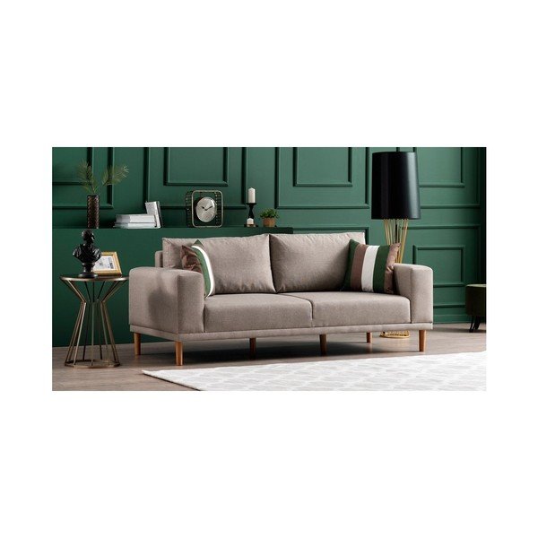 Kreminė trijų vietų sofa Franz-image-3
