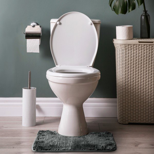 2 tamsiai pilkų vonios kambario kilimėlių rinkinys AmeliaHome Bati-image-4