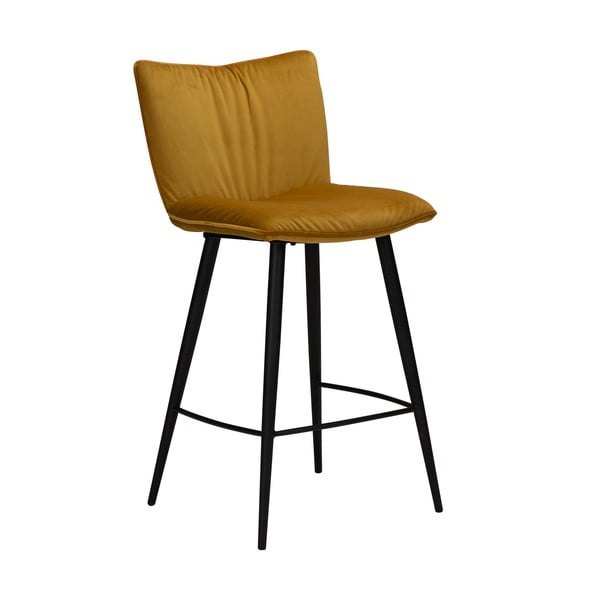 Geltono aksomo baro kėdė DAN-FORM Denmark Join, aukštis 93 cm