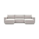Kampinė sofa smėlio spalvos („U“ formos) Nihad – Bobochic Paris