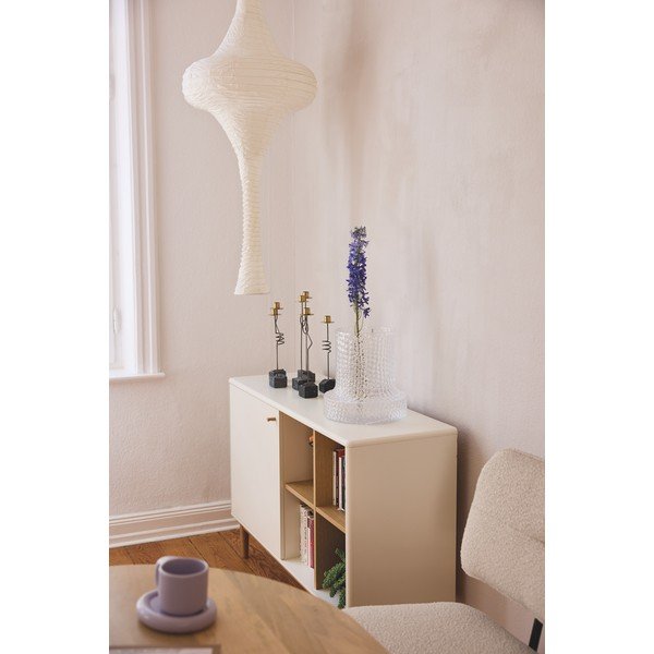 Žema šoninė spintelė smėlio spalvos 118x80 cm Color Living – Tom Tailor-image-3