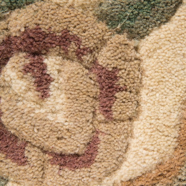 Smėlio spalvos vilnonis kilimas Flair Rugs Aubusson, ⌀ 120 cm-image-4