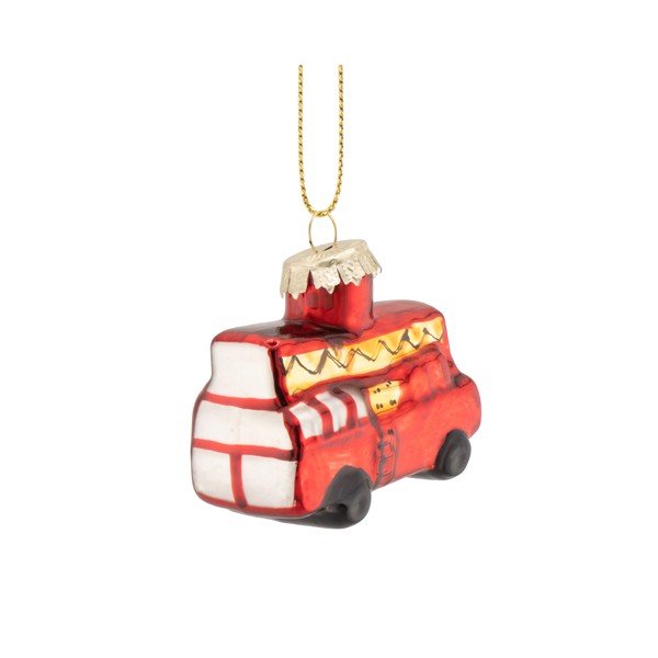 Iš stiklo Kalėdiniai žaisliukai rinkinyje 3 vnt. 3 cm Transport – Sass & Belle-image-2
