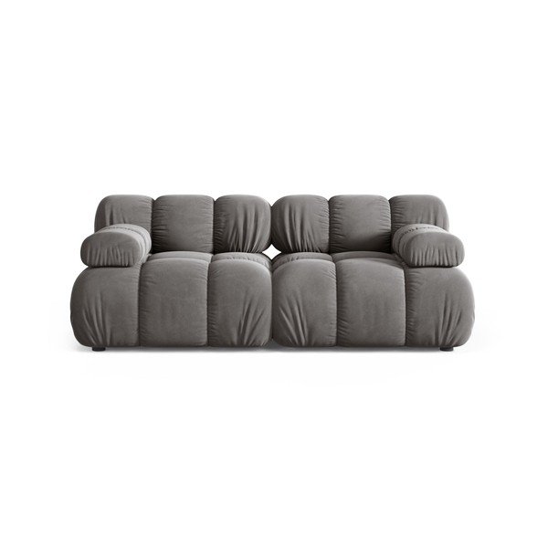 Šviesiai pilkos spalvos sofa iš velveto 188 cm – Micadoni 