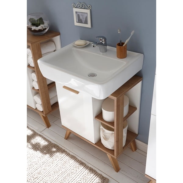 Balta spintelė po praustuvu be maišytuvo 61x65 cm Set 923 - Pelipal-image-4