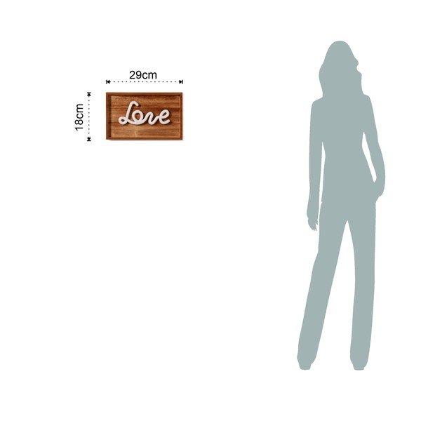 Medinė šviesos dekoracija su užrašu Tomasucci Love-image-2