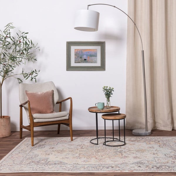 Kilimas kreminės spalvos 200x290 cm Flores – Asiatic Carpets-image-1