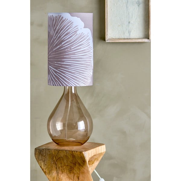 Stalinis šviestuvas rudos spalvos (aukštis 65 cm) su tekstiliniu gaubtu Leni – Bloomingville-image-1