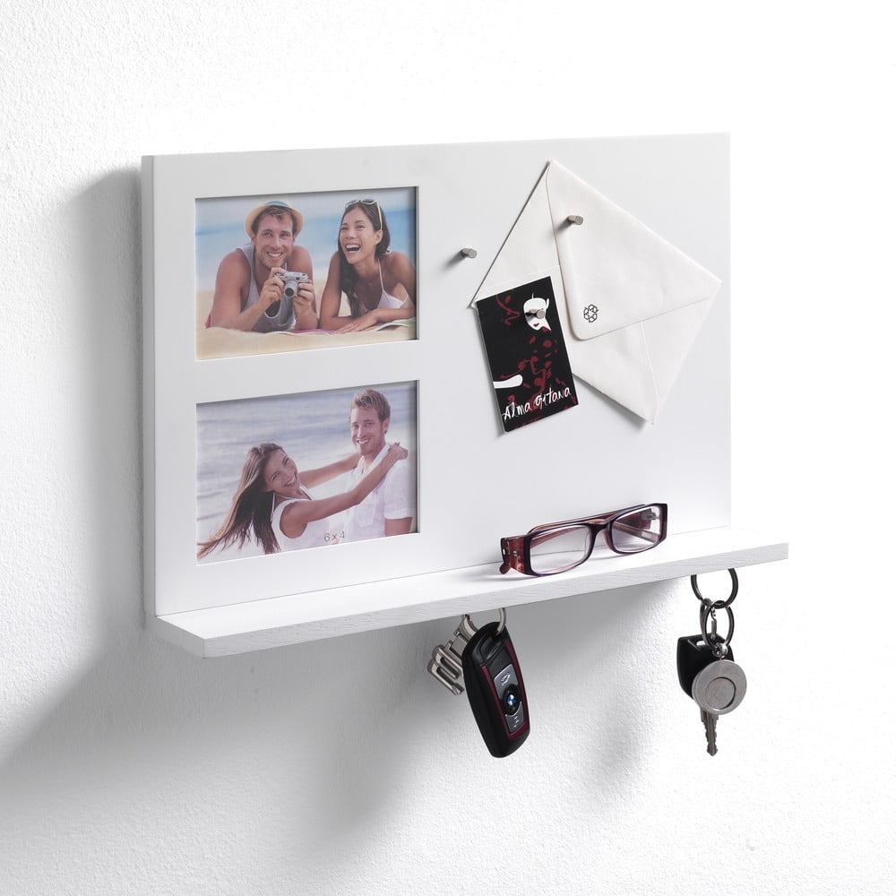 Sieninis magnetinis skydelis su nuotraukų rėmeliais 2 nuotraukoms Tomasucci Reminder, 27 x 39,5 x 7 cm