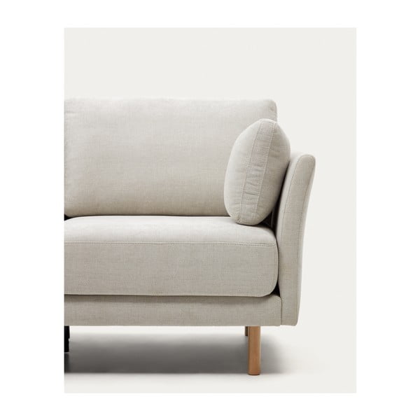Kampinė sofa kreminės spalvos Gilma – Kave Home-image-1