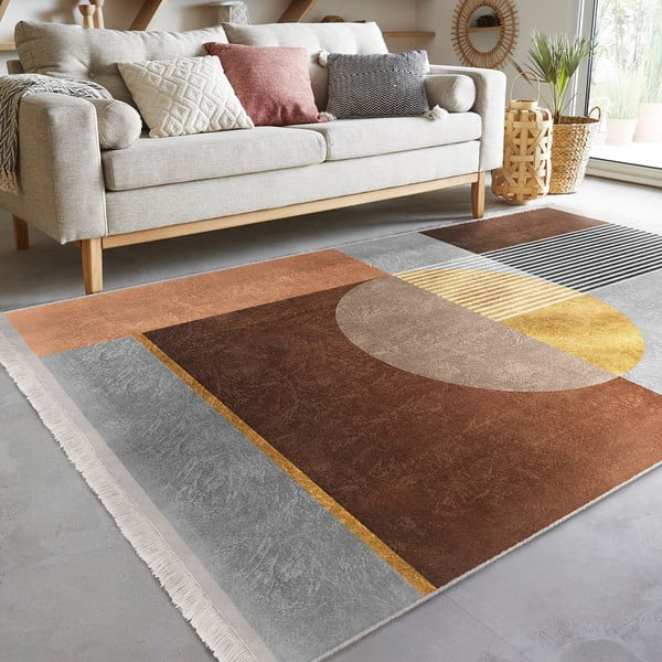 Pilkai rudas kilimas 160x230 cm - Mila Home-image-2
