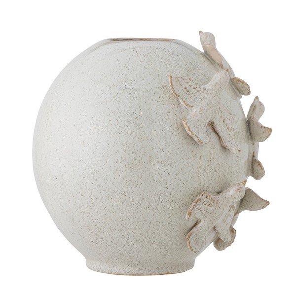 Iš akmens masės vaza kreminės spalvos (aukštis 25 cm) Abira – Bloomingville-image-4