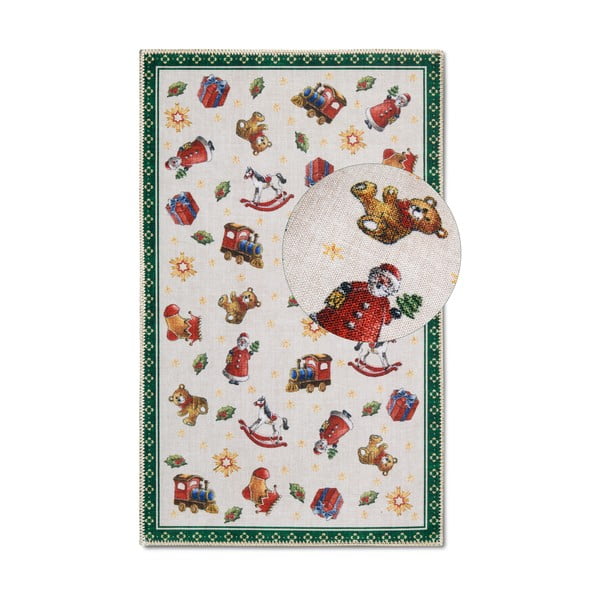 Kilimas žalios spalvos su Kalėdų motyvu 50x80 cm Green Christmas – Villeroy&Boch