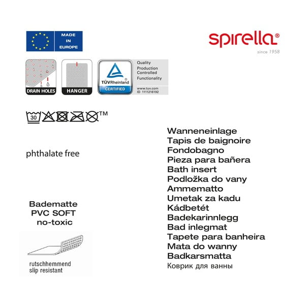 Neslystantis kilimėlis dušui 53x53 cm Ruby – Spirella-image-1