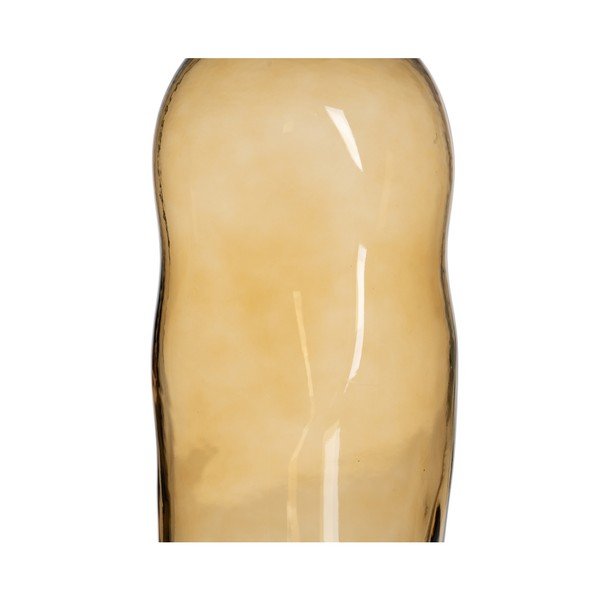 Iš stiklo  vaza ochros spalvos (aukštis 35 cm) Amber – Ixia-image-4