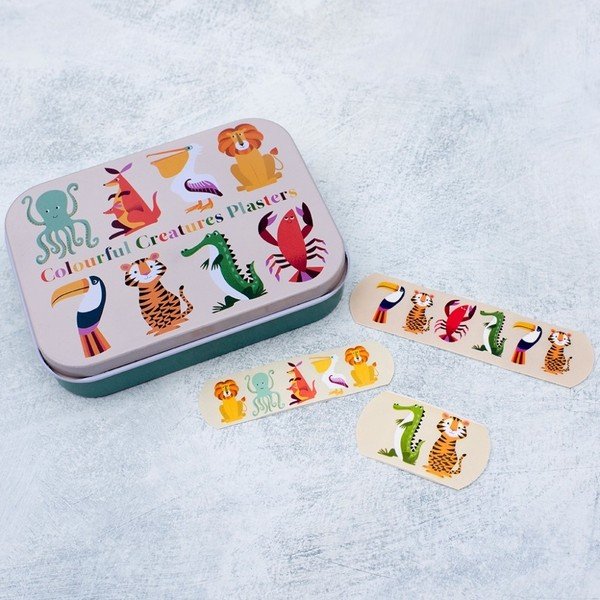 "Rex London Colourful Creatures" pleistrų rinkinys dėžutėje-image-1
