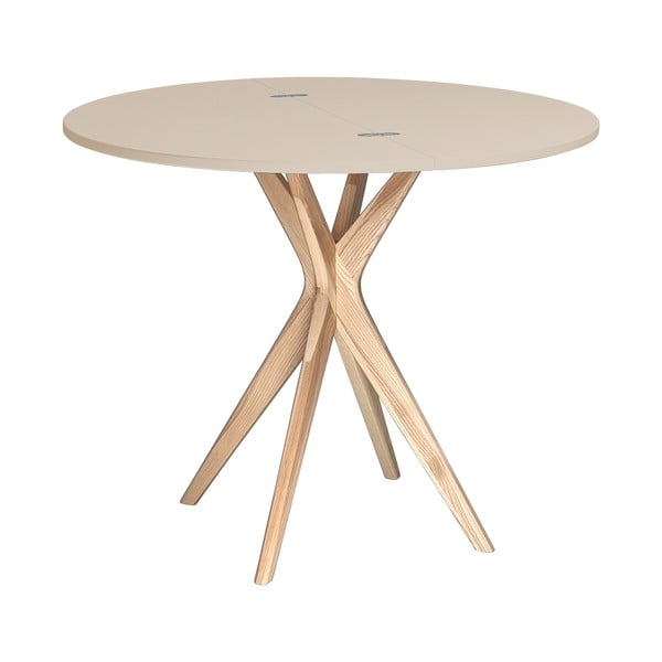 Apvalios formos prailginamas valgomojo stalas 45x90 cm Jubi – Ragaba-image-2