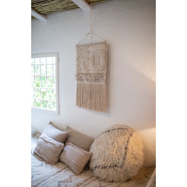 Iš vilnos pufas baltos spalvos Berber Soul – Lorena Canals-image-4