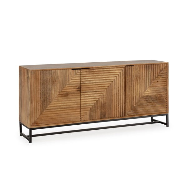 Natūralios spalvos iš mango masyvo šoninė spintelė 170x79x40 cm Nereida – MOME-image-2