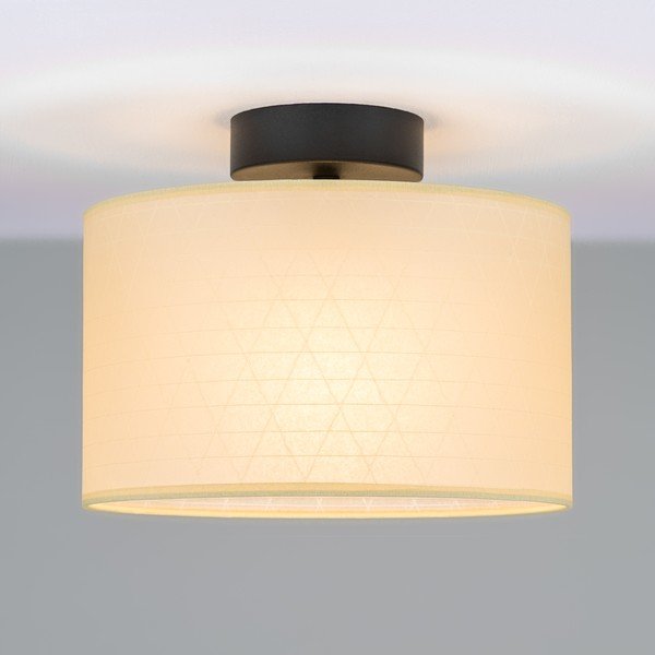 Smėlio spalvos lubinis šviestuvas su trikampio raštu Sotto Luce Taiko, ⌀ 25 cm-image-1