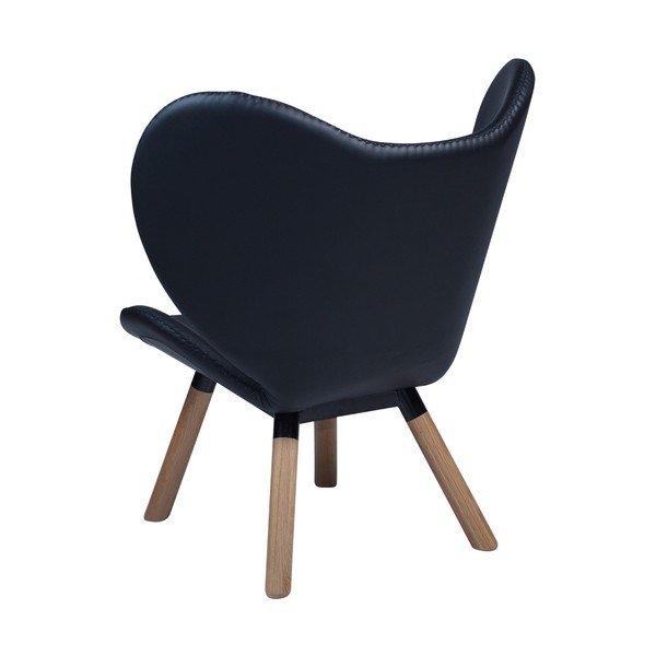 Juodas odinis fotelis ​​​​​DAN-FORM Denmark Butterfly-image-4