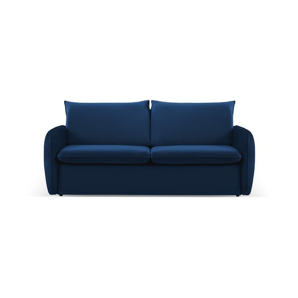Sulankstoma sofa tamsiai mėlynos spalvos iš velveto 194 cm Vienna – Cosmopolitan Design