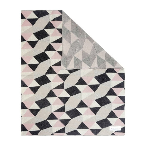 Medvilninė antklodė Kindsgut Triangles, 80 x 100 cm-image-1