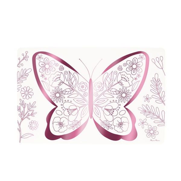 Iš popieriaus padėkliukai 8 vnt. 28x42.5 cm Butterflies & Flowers – Meri Meri-image-3