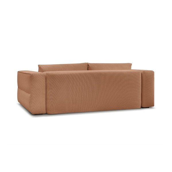 Oranžinės spalvos sulankstoma/su sandėliavimo vieta sofa 265 cm Ezechiel – Bobochic Paris-image-4