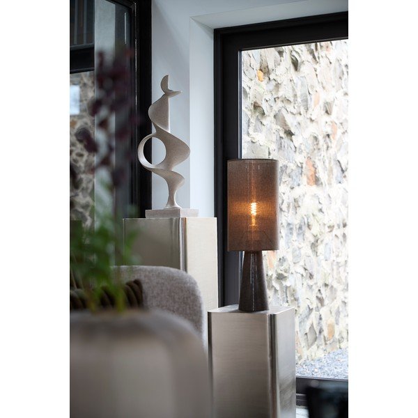 Rudos spalvos stalinis šviestuvas (aukštis 58 cm) su tekstiliniu gaubtu Micky – Light & Living-image-1