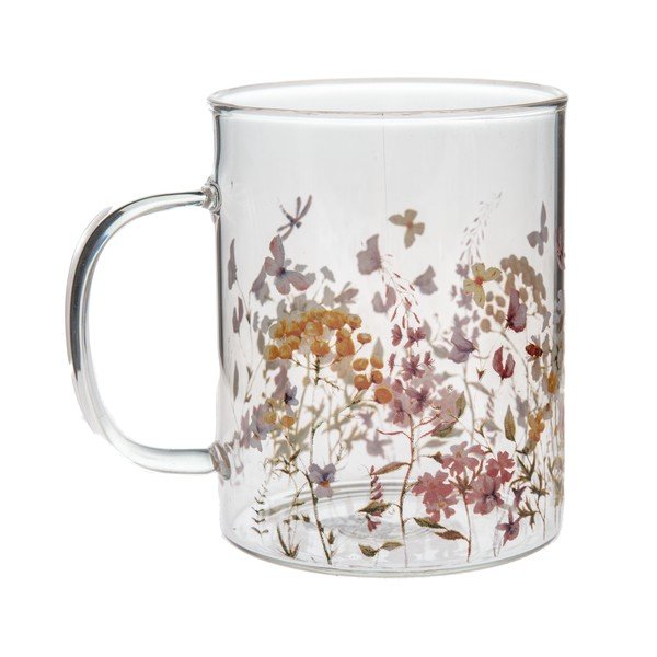 Iš stiklo puodelis 410 ml Flowers – Dakls