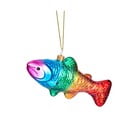 Iš stiklo rankų darbo eglutės papuošimas 7 cm Rainbow Trout – Sass & Belle