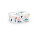 Baltos spalvos iš plastiko vaikiška daiktadėžė 37x26x15 cm C Box Style – KIS