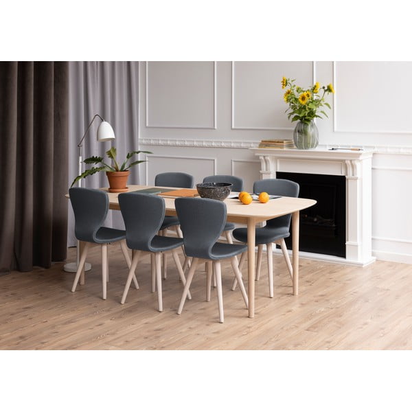 Sulankstomas valgomojo stalas su ąžuolo stalviršiu 210x100 cm Aston - Actona-image-1