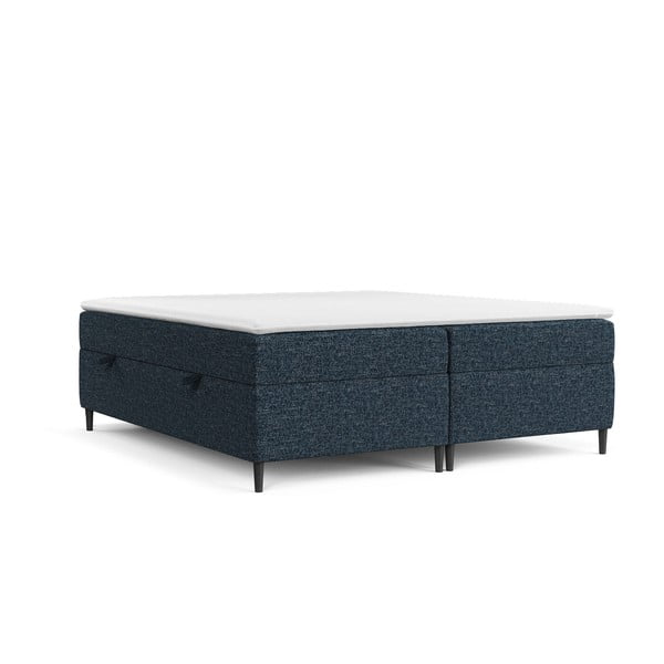 Spyruoklinė lova tamsiai mėlynos spalvos su sandėliavimo vieta 140x200 cm Araya – Maison de Rêve