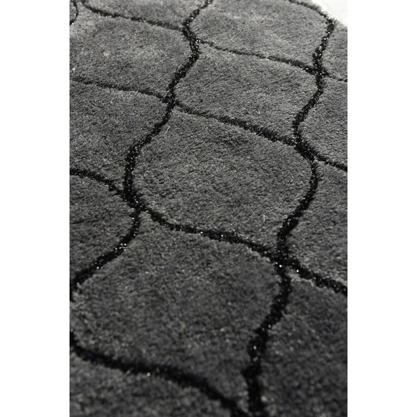 2 tamsiai pilkų stačiakampių vonios kilimėlių rinkinys Foutastic Wave-image-3